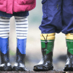 Children wearing varied pants and boots to represent learning differences support through strategies.